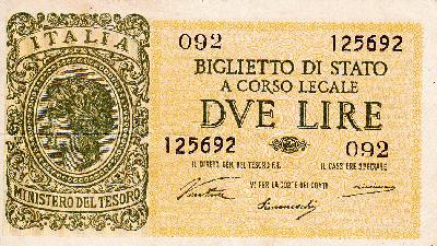 Beschrijving voorzijde: ITALIA